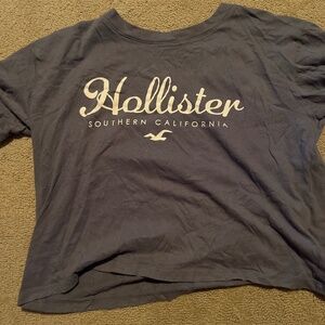 Hollister blue xs crop top